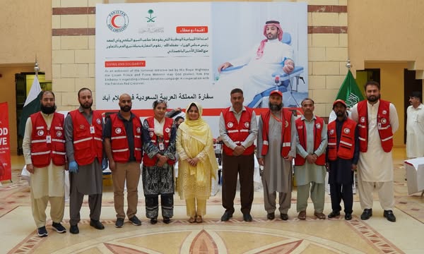 PRCS partners with Saudi Embassy in Islamabad to promote humanitarian values through blood donation
