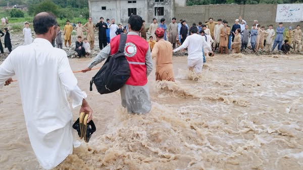 PRCS Bajaur branch deployed its Emergency Response Team to assist communities affected by the recent thunderstorm in Tehsil Salarzai.