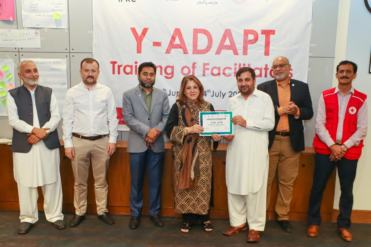 Closing Ceremony: Y-Adapt Training — PRCS leadership awarded certificates to participants for their commitment and active participation.