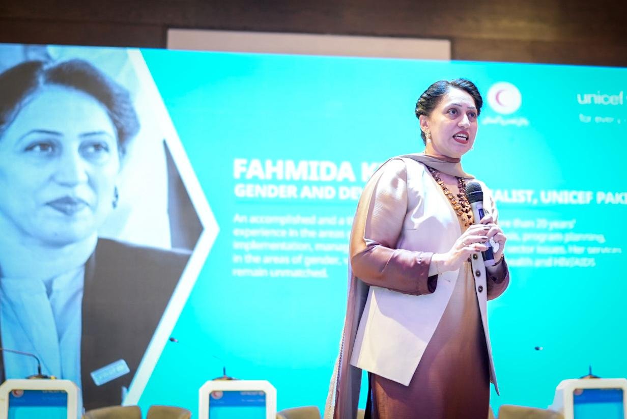Boys for Gender Equality & HPV Awareness Raising Event Ms. Fahmida Khan, Gender and Development Specialist at UNICEF. She called for immediate action and inspired boys to stand as advocates for girls’ rights and education.
